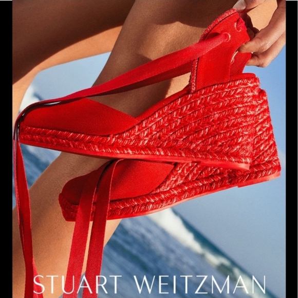 Authentic Stuart Weitzman espadrille wedges - Picture 5 of 15